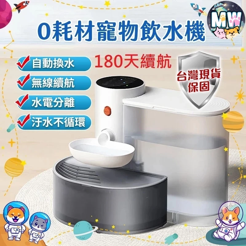 【2025寵物飲水機推薦】貓咪飲水機|自動飲水機|傾倒式寵物飲水機,免濾芯0耗材,台灣現貨一年保固 - 第2張圖
