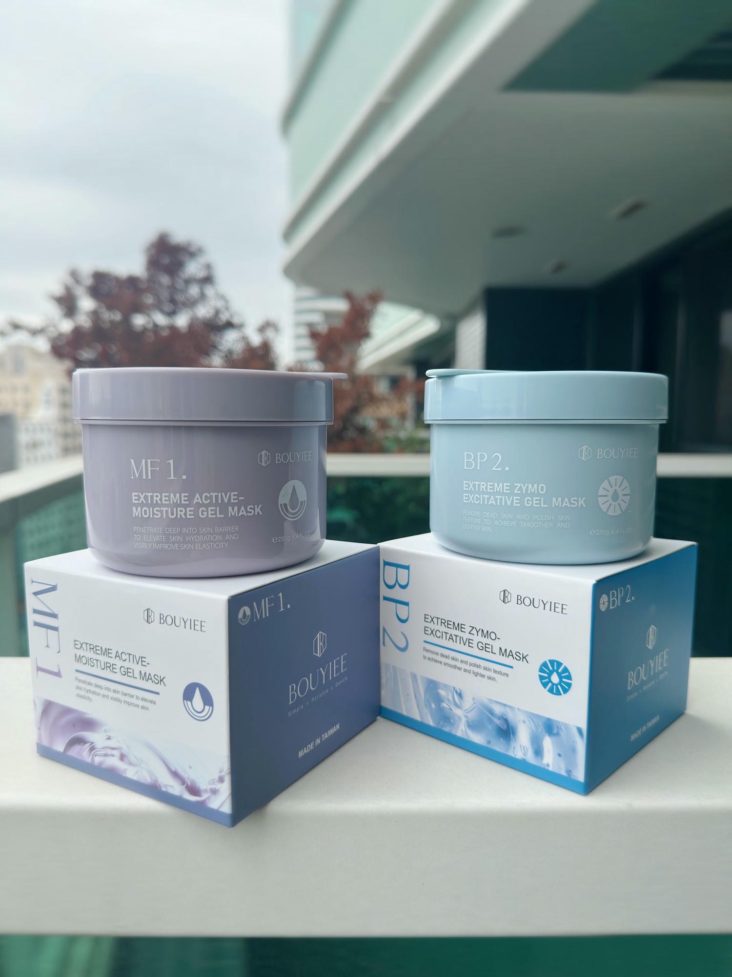 【凍膜推薦】BOUYIEE寶藝凍膜-MF1紫罐+BP2藍罐|38年MIT品牌,保濕亮膚一次到位! - 第1張圖